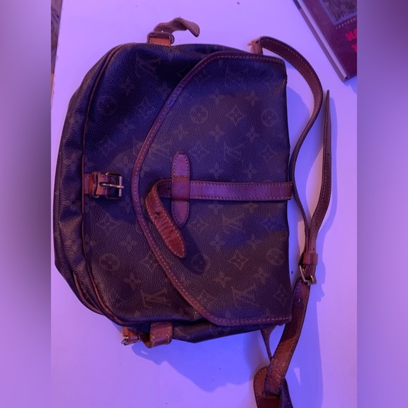 Authentic Vintage Louis Vuitton Saumur Satchel 35 double bag - Picture 1 of 15